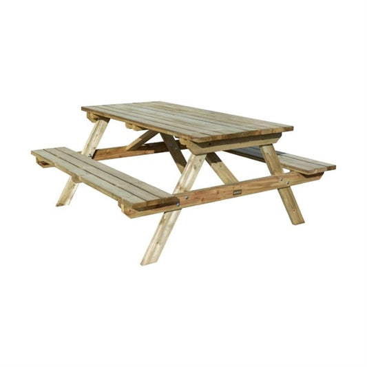 Rowlinson Picnic Table Natural Timber 180cm ch879