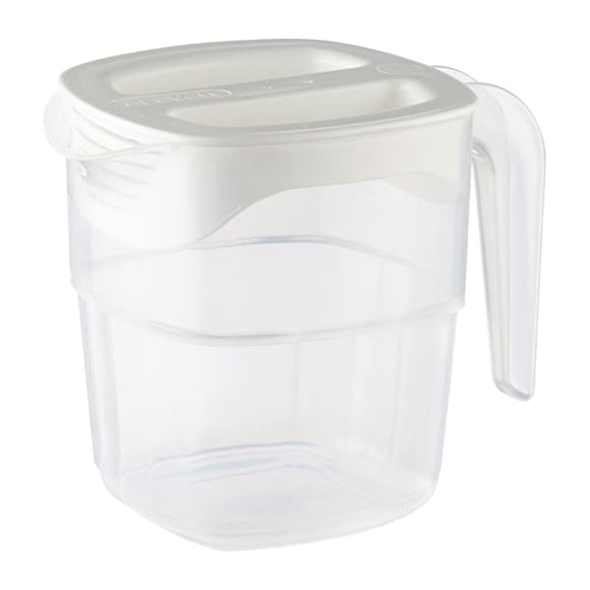 Araven White Polypropylene Jug - 1Ltr 34oz ch923
