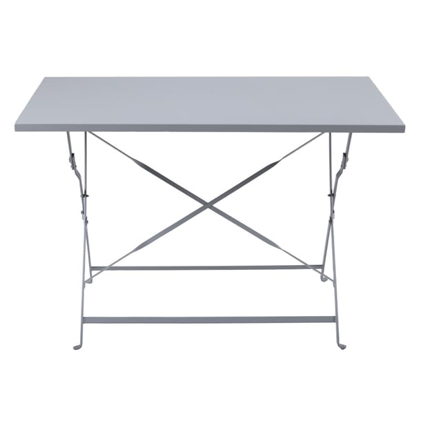 Bolero Perth Grey Pavement Style Folding Table Rectangular 1100x700mm ch969
