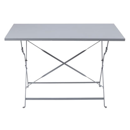 Bolero Perth Grey Pavement Style Folding Table Rectangular 1100x700mm ch969