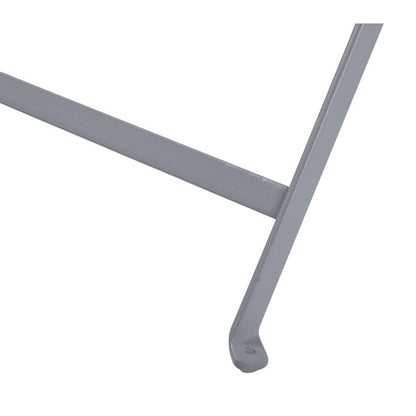 Bolero Perth Grey Pavement Style Folding Table Rectangular 1100x700mm ch969