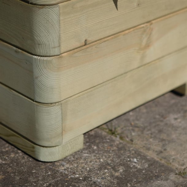 Rowlinson Marberry Layer Square Wooden Planter 50cm ch981