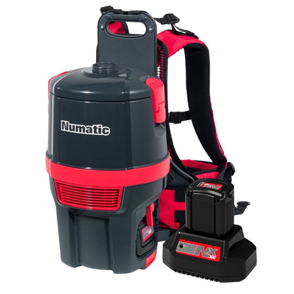 Numatic RSB150NX Cordless Backpack Vacuum Cleaner with 2x Batteries ck265