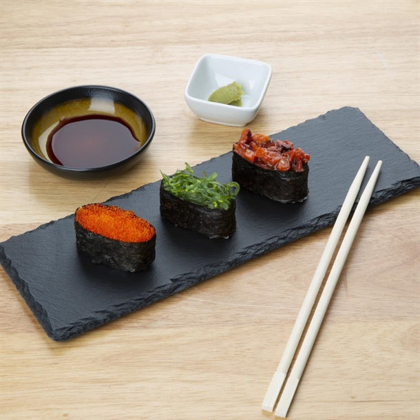 Olympia Natural Slate Rectangular Display Trays 300mm (4 Pack) ck408