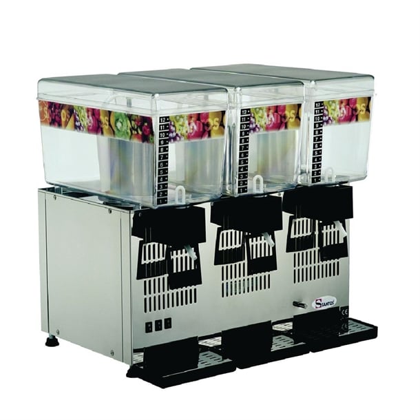 Santos Cold Drink Dispenser 3 Bowls 34-3A ck798