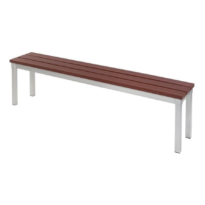 Enviro Outdoor Walnut Effect Faux Wood Bench p_ck814