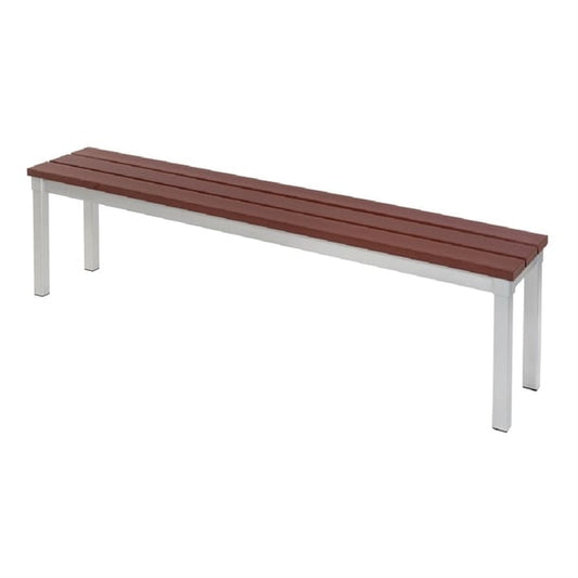Enviro Outdoor Walnut Effect Faux Wood Bench p_ck814