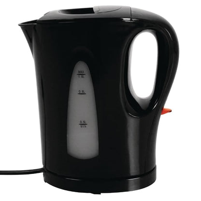 Caterlite Hotel Room Kettle Black 1Ltr cj886