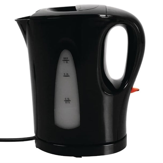 Caterlite Hotel Room Kettle Black 1Ltr cj886