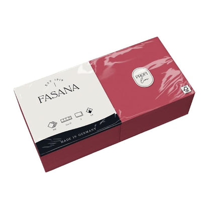 Fasana Lunch Napkin Bordeaux 33x33cm 2ply 1/4 Fold (1500 Pack) ck879