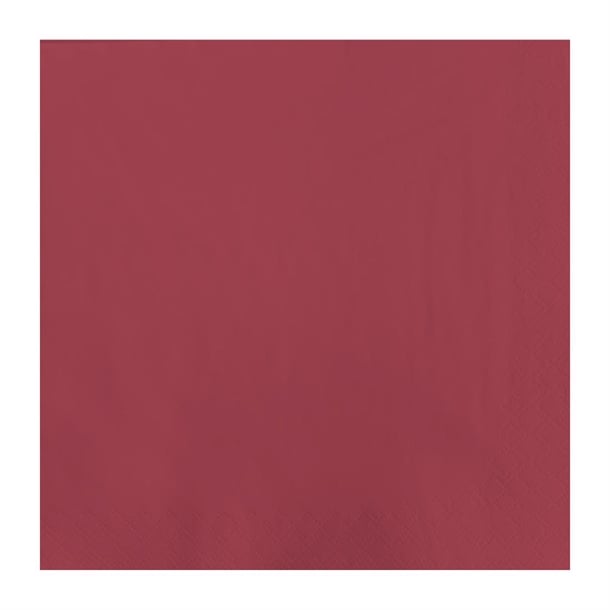 Fasana Lunch Napkin Bordeaux 33x33cm 2ply 1/4 Fold (1500 Pack) ck879