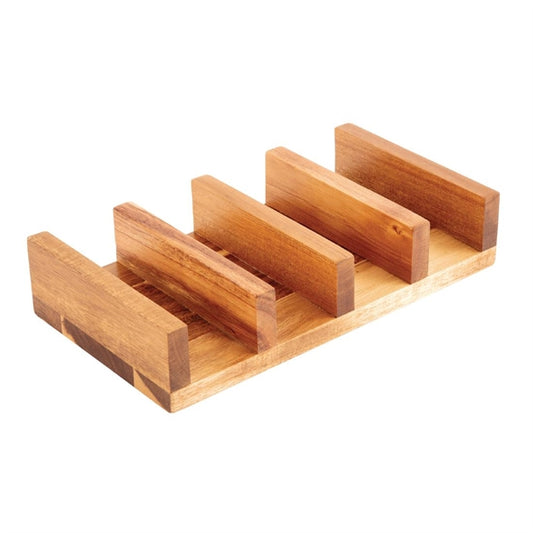 Olympia Acacia Wood Taco Stand ck970