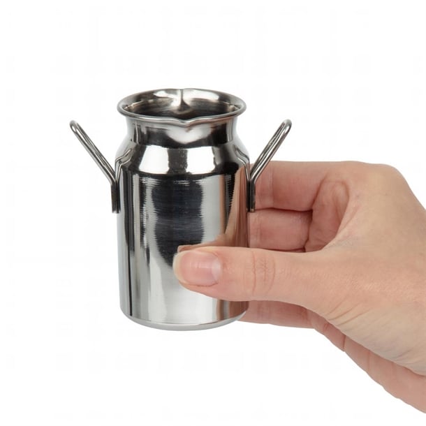 Olympia Stainless Steel Mini Milk Churn Medium 120ml cl209