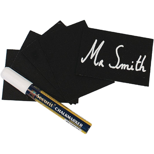 Securit Mini Chalkboard Tag Making Kit A8 (20 Pack) cl310