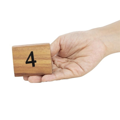 Olympia Acacia Table Number Signs Numbers 1-10 cl392