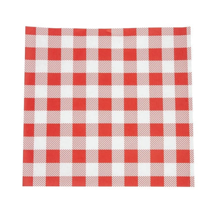 Greaseproof Paper Sheets Red Gingham (200 Pack) p_cl658