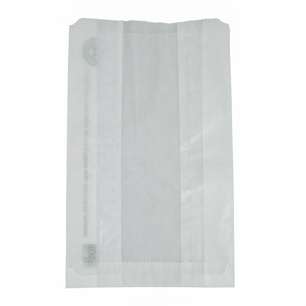 Vegware Compostable Glassine Hot Food Bags With NatureFlex Window Large ( 500 Pack) cl688