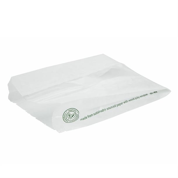 Vegware Compostable Glassine Hot Food Bags With NatureFlex Window Large ( 500 Pack) cl688