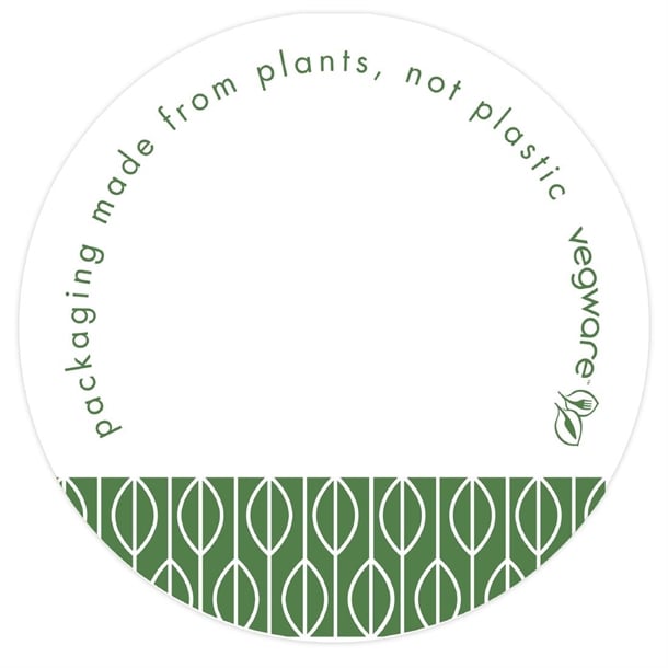 Vegware Compostable Write-On Stickers (1000 Pack) cl691