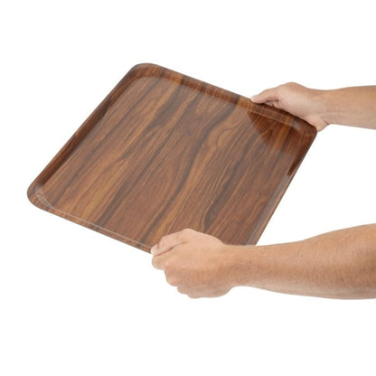 Cambro Tray Capri Rectangle Walnut 270x380mm fb841
