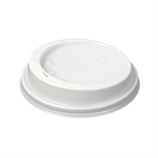 White Lid To Fit 340ml/455ml Huhtamaki Hot Cup (1000 Pack) cl869