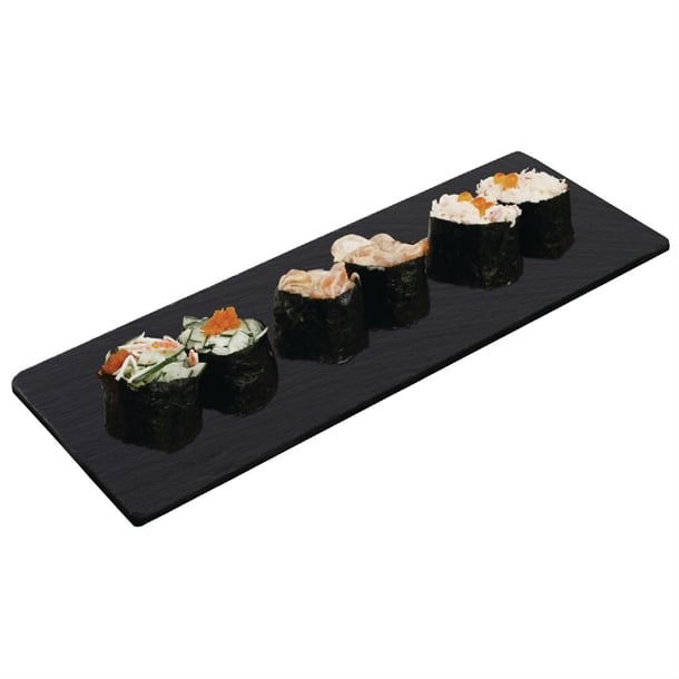 Olympia Smooth Edged Slate Platters 280 x 100mm (2 Pack) cm062