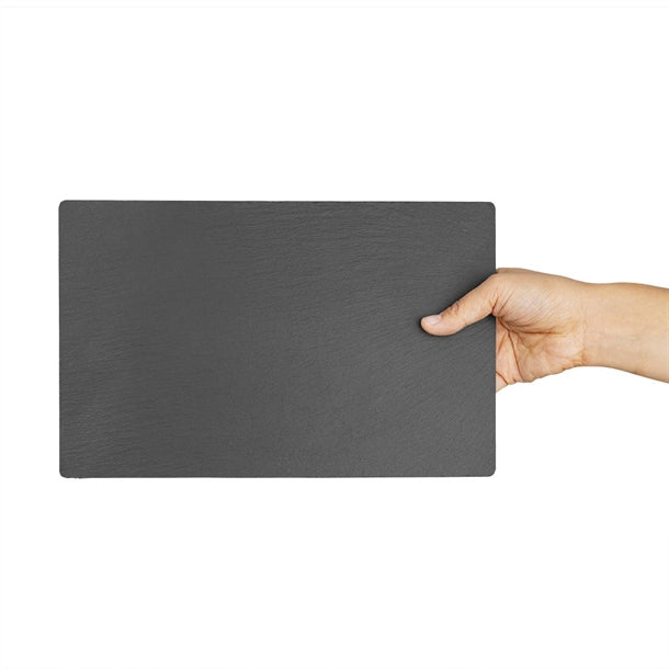 Olympia Smooth Edged Slate Platters 280 x 180mm (2 Pack) cm063