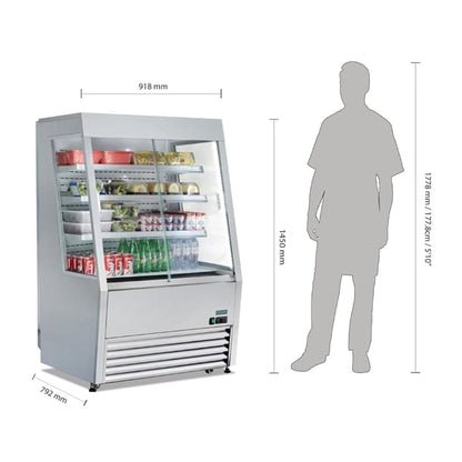 Polar G-Series Energy Efficient Multideck Display Fridge 918mm gp295