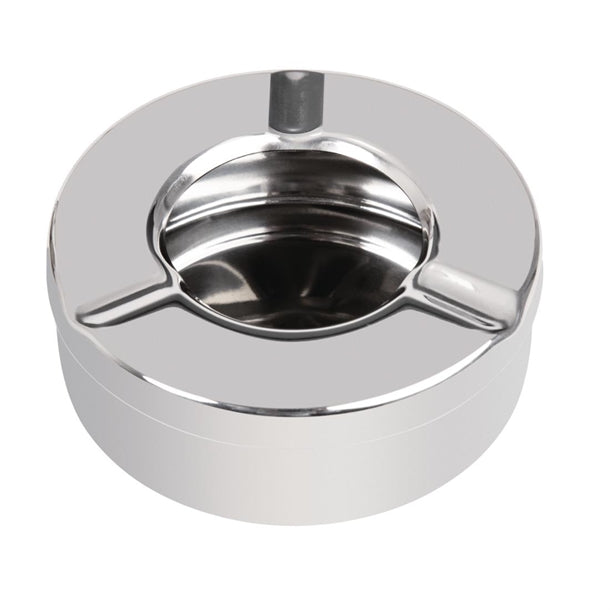Olympia Stainless Steel Windproof Ashtray 90mm (6 Pack) cm368
