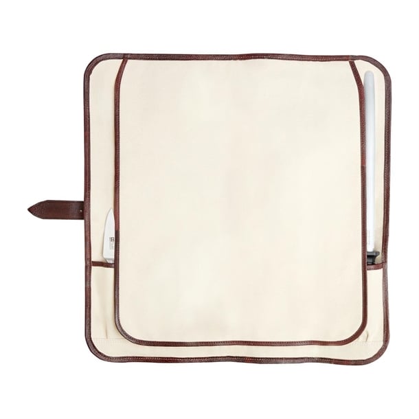 Boldric One Buckle Leather Knife Bag 8 Slots cm556