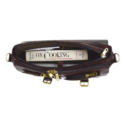 Boldric Messenger Leather Knife Bag 10 Slots cm558