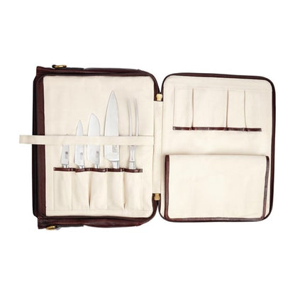 Boldric Messenger Leather Knife Bag 10 Slots cm558