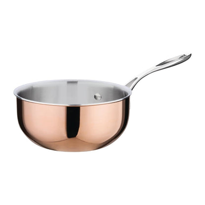 Vogue Copper Tri-Wall Flared Sauté Pan 20cm cm677