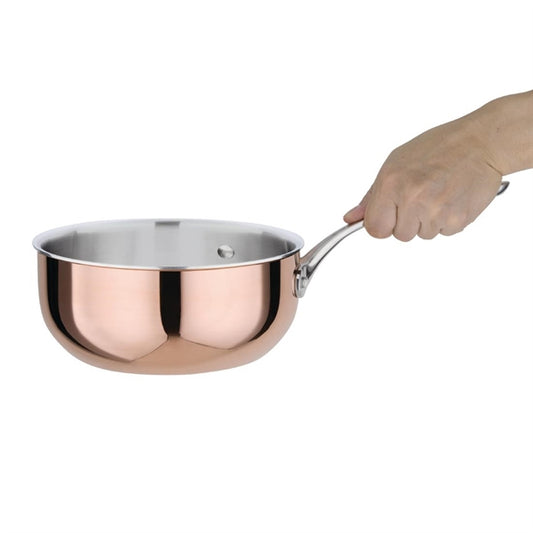 Vogue Copper Tri-Wall Flared Sauté Pan 20cm cm677