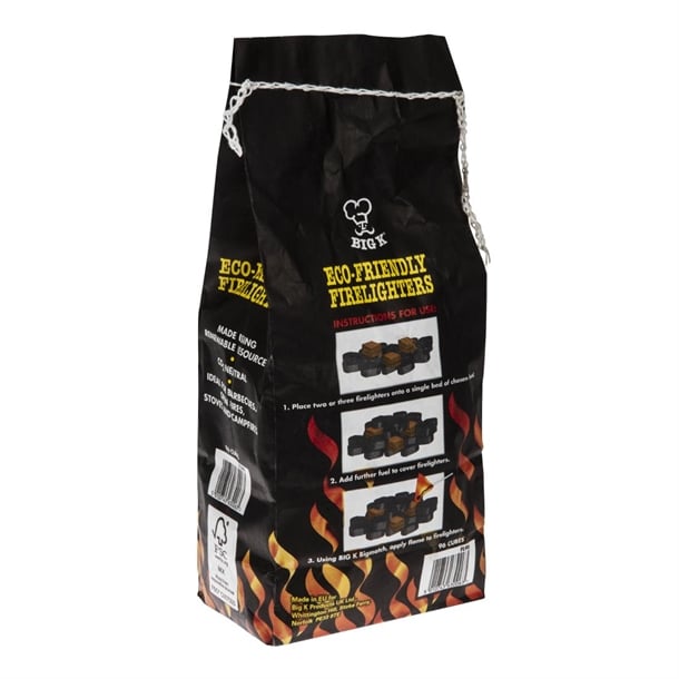 Big K Eco-Friendly Firelighters (96 Pack) cm828