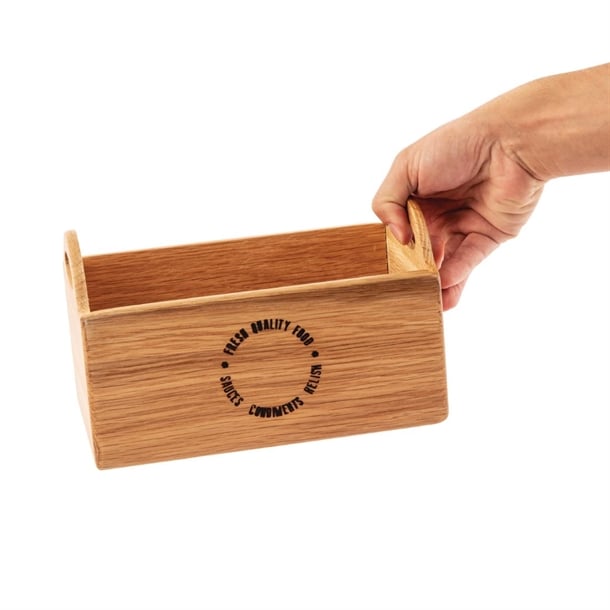 Olympia Oak Printed Table Caddy 230mm cn517