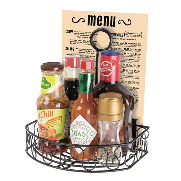 Olympia Wire Condiment Holder With Menu Clip cn851