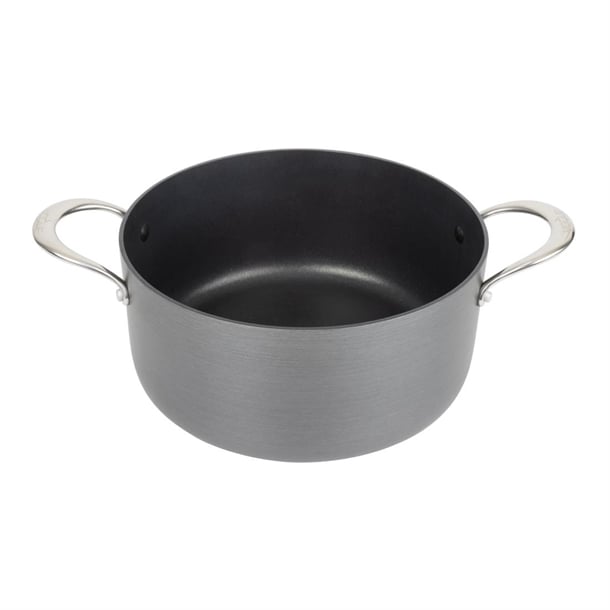 Vogue Anodised Aluminium Non-Stick Casserole Pan 24cm cn950