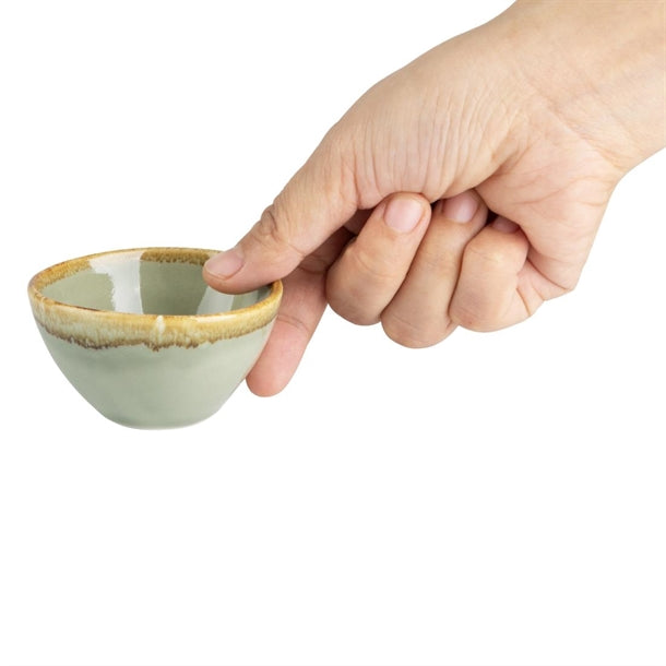 Olympia Kiln Dipping Pots Moss 70mm (12 Pack) cp959