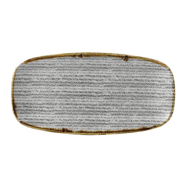 Churchill Studio Prints Homespun Rectangular Plates Stone Grey 153mm (12 Pack) cr069