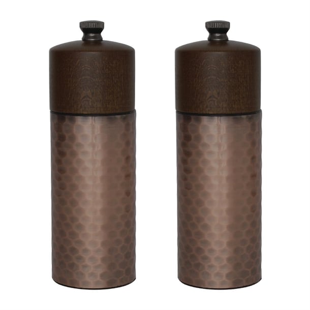 Olympia Copper Wood Salt and Pepper Mill Set (2 Pack) cr689