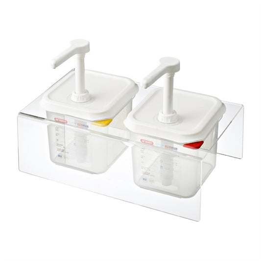 Araven Sauce Dispensers with Pump GN 1/6 Transparent 2.6Ltr cr822