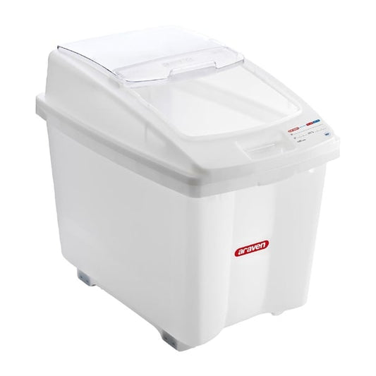 Araven Transparent Mobile Ingredient Bin 80Ltr cr976