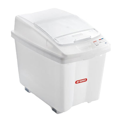 Araven Transparent Mobile Ingredient Bin 80Ltr cr976