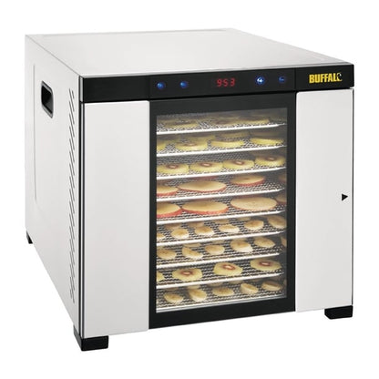 Buffalo 10 Tray Stainless Steel Food Dehydrator cs950