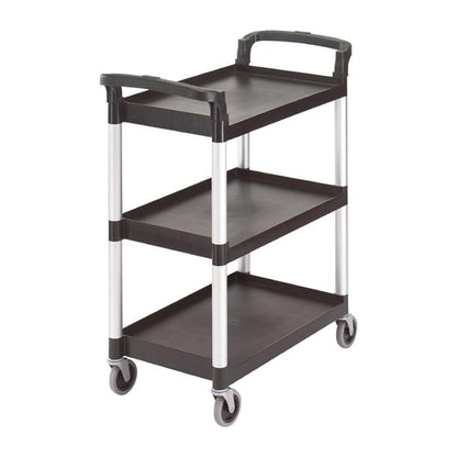 Cambro Three Shelf Utility Cart Black ct349