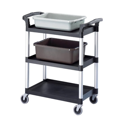 Cambro Three Shelf Utility Cart Black ct349