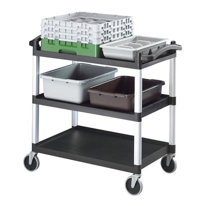 Cambro Three Shelf Utility Cart BC340KD110 ct400