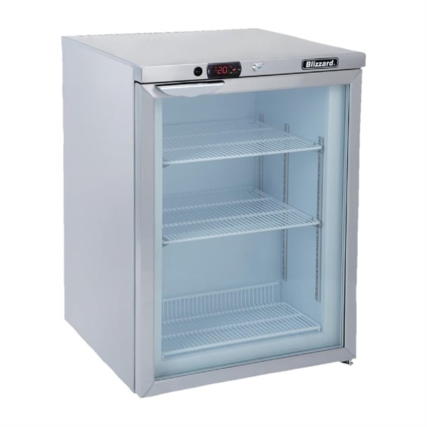 Blizzard Glass Door Undercounter Display Freezer UCF140CR 105Ltr ct626