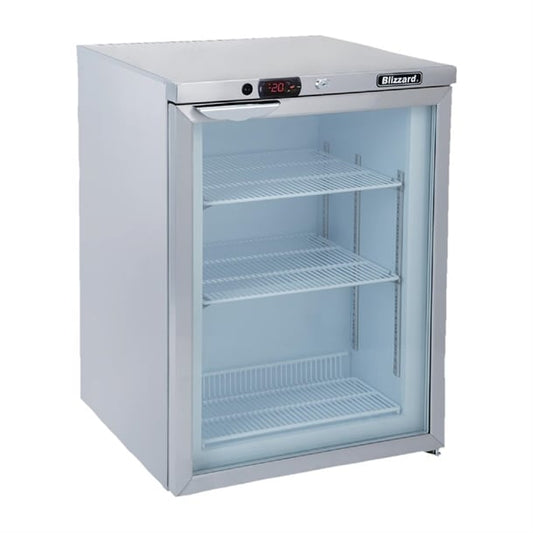 Blizzard Glass Door Undercounter Display Freezer UCF140CR 105Ltr ct626